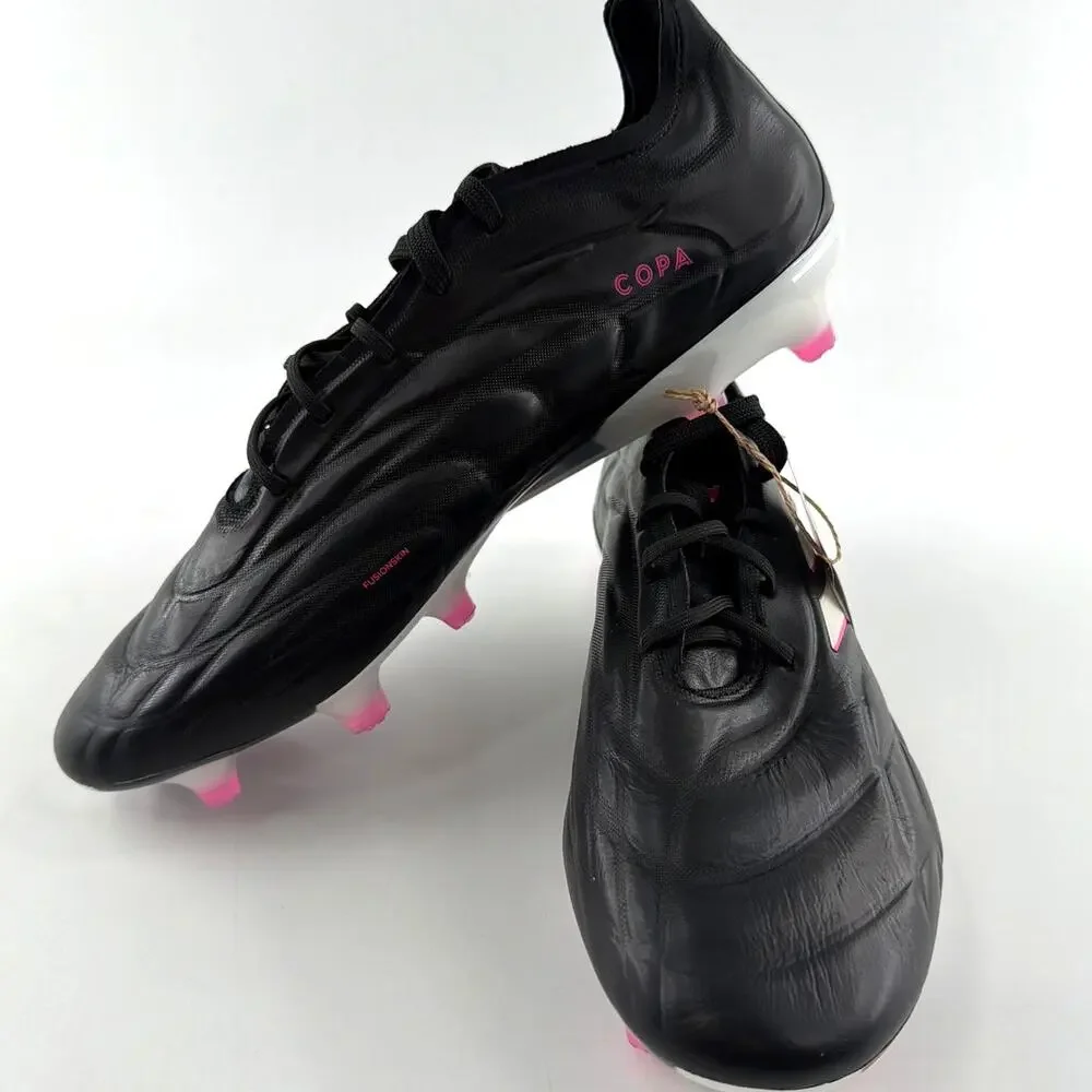 Adidas Unisex Core Black Pink 2 Copa Pure.1 Firm Ground Boots Size M 9.5 W 10.5
